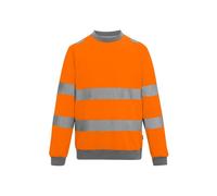 Regatta Hi-Vis Pro Contrast Crew Neck & Ribbed Collar Sweatshirt