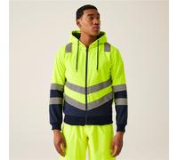 Regatta Hi-Vis Pro Full Zip Hoodie Yellow
