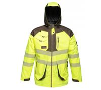 Regatta Hi-Vis Waterproof Parka Jacket Yellow/Grey EN343 M-XL Workwear