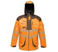 Regatta Hi-Vis Waterproof Parka Jacket Yellow/Grey EN343 M-XL Workwear