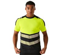 Regatta Hi-Vis X-Pro T-Shirt Black/Yellow