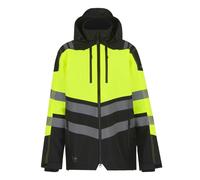 Regatta Professional Mens High-Vis Waterproof Jacket (S) (Black/Yellow)