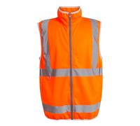 Regatta High Visibility Pro orange full zip unlined work gilet #TRS257