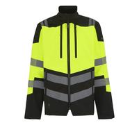 Regatta High Visibility X-Pro 3 Layer black/yellow softshell work jacket #TRA760