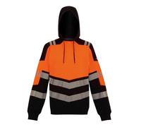Regatta High Visibility X-Pro black/orange work sweatshirt hoodie #TRF780