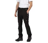 Regatta Highton Men's Zip-Off Active Stretch Walking Trousers Long Length Black