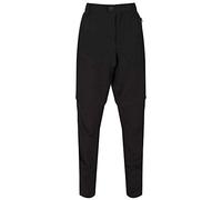 Regatta Highton Men's Zip-Off Active Stretch Walking Trousers Long Length Black