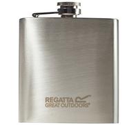 Regatta 170ml Classic Stainless Steel Slim Screw Top Hip Flask One Size