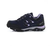 Regatta Holcmbe Low Kids Waterproof Walking Shoes Navy BLZ/Lilac 1 UK Child