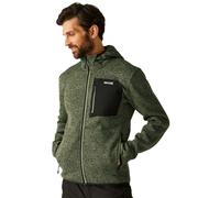 Regatta Mens Newhill Hooded Full Zip Fleece Stretch Warm Winter Layer Top