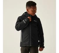 Regatta Hurdle Hooded Waterproof Breathable Insulated Jacket in Black | Size: 11-12 Years Regatta Black 11-12 Years