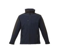 Regatta Hydroforce Mens 3-Layer Waterproof Softshell Jacket | Black/Navy | S-3XL
