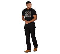 Regatta Professional Tactical Threads Mens Incursion Cargo Workwear Trousers Black