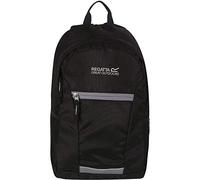 Regatta JAXON III 10L' Hardwearing Padded Straps Mesh Side Pockets Reflective Trim Backpack Rucksacks - Black/Rock Grey, Single