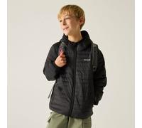 Regatta Junior Hooded Hillpack Quilted Jacket in Jet Black | Size: 15-16 Years Regatta Jet Black 15-16 Years
