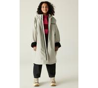 Regatta Kids Waterproof Changing Robe Pro Fur Hood Warm Fleeced Lined Oversized Coat