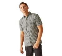 Regatta Men's Kalambo VIII Short Sleeve Shirt, Agave Green/Ash Check, M