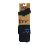 Regatta Kids’ 2 Pack Wellington Sock Blue, Size: UK 10-12
