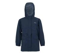 Regatta Kids Ballina Stripe Waterproof Jacket - Navy/White - 3-4 Years - Navy/White - 100% Polyester