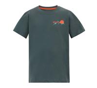 Regatta Kids Bosley Mountain Scene Back Print T-Shirt - Dark Storm - 5-6 Years - Dark Storm - 100% Cotton