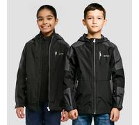 Regatta Kid's Calderdale II Waterproof Jacket, Black/Seal Grey 3-4Y