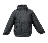 Regatta Childrens Unisex Kids/Childrens Waterproof Windproof Dover Jacket (Black/Ash) - Size 13-14Y