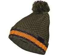 Regatta Kids Davin Knit Knitted Fleece Lined Bobble Hat - Dark Khaki - 11-13 Yrs