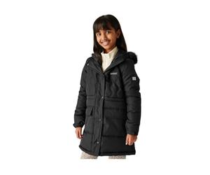 Regatta Kids Fabrizia II Quilted Jacket Water Repellent Reflective Trims Insulated Winter Coat