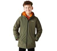Regatta Farbank Hooded Waterproof Breathable Insulated Jacket in Olive | Size: 4-5 Regatta Olive 4-5
