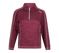 Regatta Kids Hewley Recycled Half Zip Fleece Top - Violet/Amaranth Haze - 14 Years - Violet/Amaranth Haze - 96% Polyester/4% Elastane