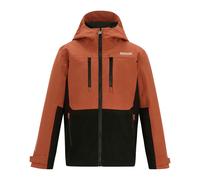 Regatta Kids Highton Monochrome Waterproof Jacket - Brick/Black - 6-7 Years - Brick/Black - 100% Mixed