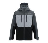 Regatta Kids Highton Monochrome Waterproof Jacket - Seal Grey/Cloudy Grey/Black - 15-16 Years - Seal Grey/Cloudy Grey/Black - 100% Mixed