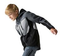 Regatta Kids Highton Waterproof Shell Jacket: Seal Grey/Black: 14 Year
