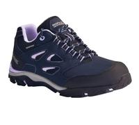 Regatta Kids Holcombe Low Junior Hiking Boots - Navy Blazer/Lilac - Navy Blazer/Lilac - 6 UK Junior