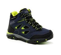 Regatta Kids Breathable Holcombe Waterproof Mid Walking Boots Navy Lime Punch, Size: UK1