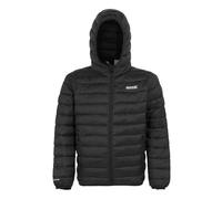 Regatta Kids Water-repellent Hooded Marizion Baffled Jacket Black, Size: 11-12 Years