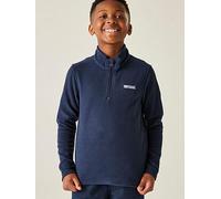 Regatta Kids Hot Shot Ii 1/4 Zip Fleece - Navy, Navy, Size 7-8 Years Navy