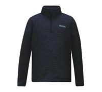 Regatta Kids Hot Shot Marl Half Zip Fleece Warm Anti-Pill Quick Dry Winter Layer Top Blue