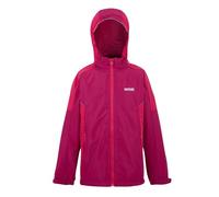 Regatta Kids Lightweight Hurdle V Waterproof Jacket Berry Pink Pink Potion, Size: 11-12 Years