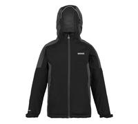 Regatta Kids Hurdle V Waterproof Insulated Jacket - Black/Seal Grey - 9-10 Years