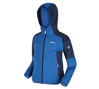 Regatta Kids Jenning II Full Zip Hooded Fleece, Nauticalblue/Darkdenim, 9 Years