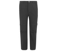 Regatta Junior Highton Stretch Zip Off Trousers Water Repellent Hiking Walking 2-1 Pants Dark Grey