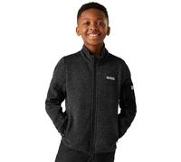 Regatta Kids Newhill Full Zip Marl Fleece Reflective Stretch Winter Layer Jacket Top