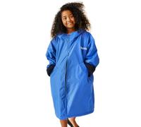 Regatta Kids Junior Waterproof Changing Robe, Borg Lined Changing Robe with Hood - Perfect for Outdoor Water Activities