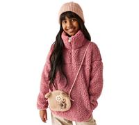 Regatta Kids Kaliza Half Zip Fleece Stretch Warm Fluffy Midlayer Winter Top