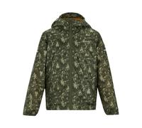 Regatta Kids Lever II Camo Waterproof Jacket - Light Sage - 5-6 Years - Light Sage - 100% Polyester