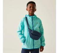 Regatta Kids Lightweight Lever II Waterproof Packaway Jacket Aruba Blue Exotic Plume, Size: 3-4 Years