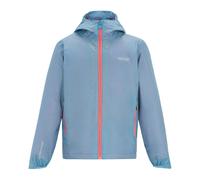 Regatta Kids Lever Waterproof Shell Jacket - Washed Denim/Peach Pink - 9-10 Years - Washed Denim/Peach Pink - 100% Polyamide