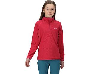Regatta Kids Loco Half Zip Fleece Reflective Trim Stretch Warm Winter Layer Top