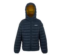 Regatta Kids Marizion Hooded Padded Jacket - Navy/Gold - Navy/Gold - 3-4 Years - 100% Polyamide